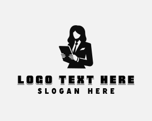 Suit - Woman Recruitment Supervisor logo design