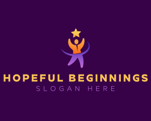Hope - Leader Star Human logo design