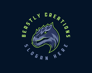 Dinosaur Angry Beast logo design