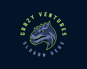 Dinosaur Angry Beast logo design