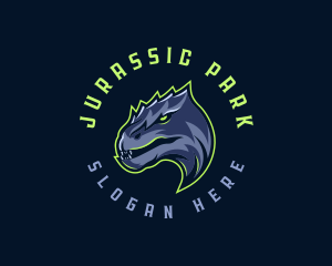 Dinosaur Angry Beast logo design