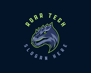 Dinosaur Angry Beast logo design