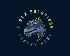 Dinosaur Angry Beast logo design