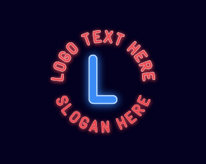 Light - Nightlife Neon Bar logo design