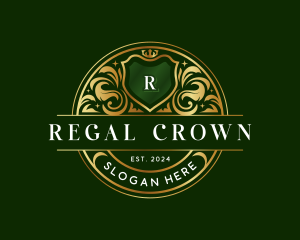 Elegant Royalty Crown Regal logo design