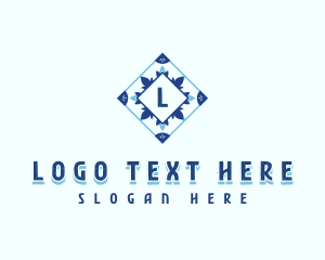 Home Decor - Flooring Tile Pattern logo design