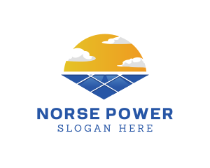 Power Solar Sun logo design