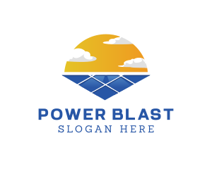 Power Solar Sun logo design