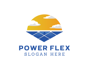 Power Solar Sun logo design