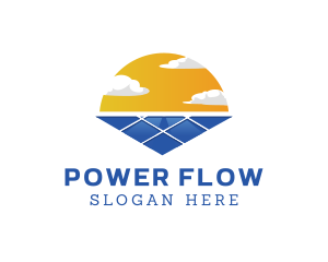 Power Solar Sun logo design