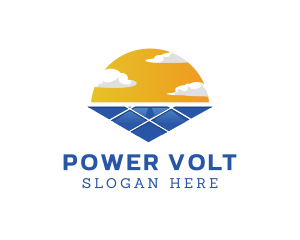 Power Solar Sun logo design