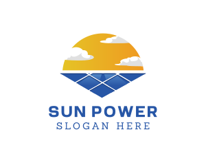 Power Solar Sun logo design
