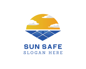 Power Solar Sun logo design