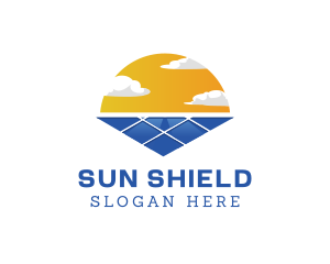 Power Solar Sun logo design