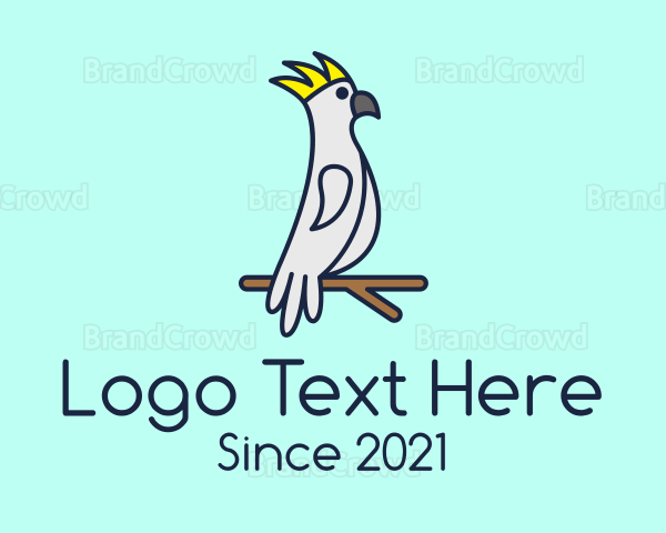 Perched Wild Cockatoo Logo