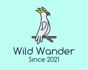 Perched Wild Cockatoo logo design