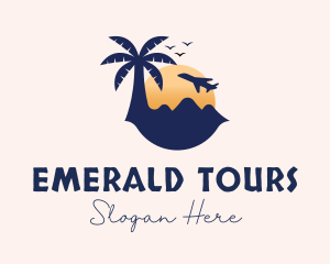 Sunset Beach Tour logo design