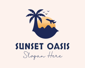 Sunset Beach Tour logo design