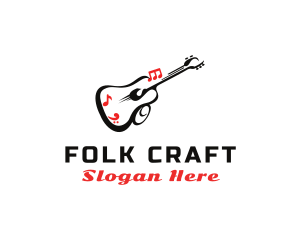 Folk - Guitar Music Sound logo design