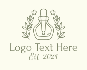 Essential Oil - Tea Tree Oil Dropper logo design