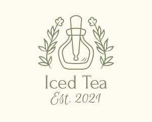 Tea Tree Oil Dropper logo design