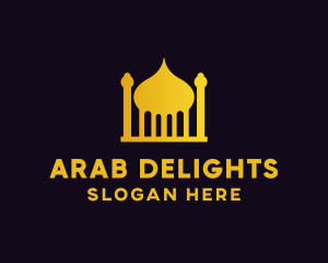 Arab - Gold Arabic Mosque logo design