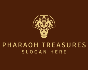 Lion Pharaoh Head logo design