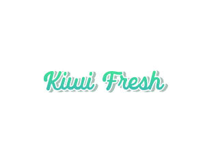 Fresh Cursive Wordmark Text logo design