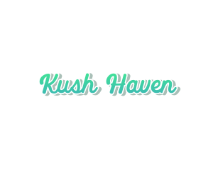 Kush - Fresh Cursive Wordmark Text logo design