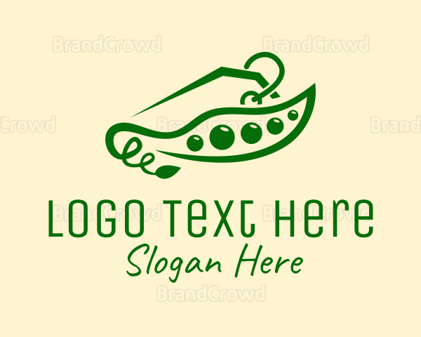 Pea Vegetable Price Tag Logo