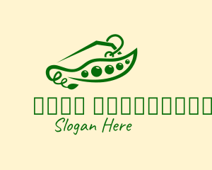 Pea Vegetable Price Tag  Logo