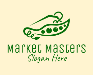 Pea Vegetable Price Tag  logo design