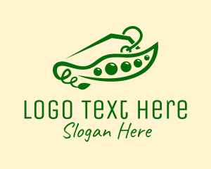 Pea Vegetable Price Tag  Logo