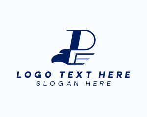 Flight - Aviation Eagle Letter P logo design