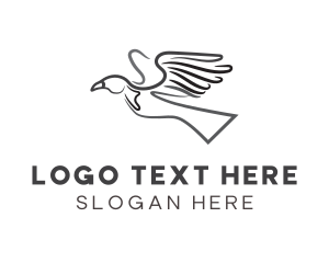 Wing - Elegant Eagle Bird logo design