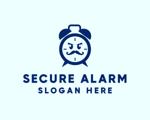 Alarm - Angry Alarm Clock logo design