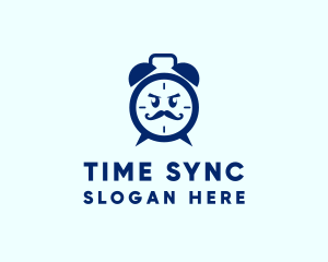 Angry Alarm Clock logo design