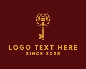 Lux - Gold Scorpion Key logo design