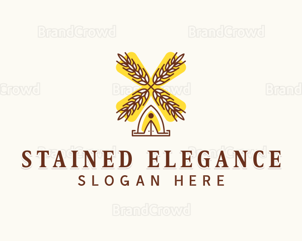 Organic Wheat Farm Logo