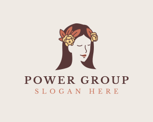Pretty Flower Girl Logo