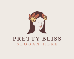 Pretty - Pretty Flower Girl logo design
