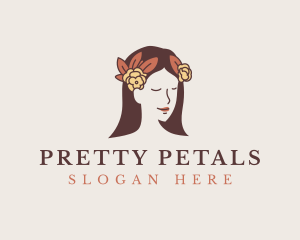 Pretty - Pretty Flower Girl logo design
