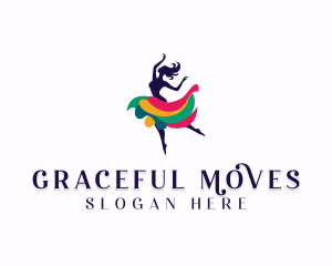 Dancing Theatre Woman logo design