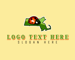 Wings - Massachusetts Lady Beetle Insect logo design