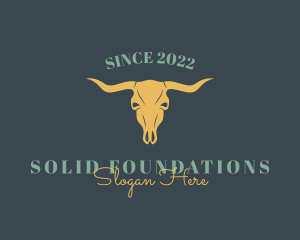Buffalo - Cow Horn Ranch logo design