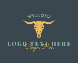 Cow - Cow Horn Ranch logo design