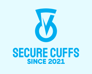 Blue Keyhole Security logo design