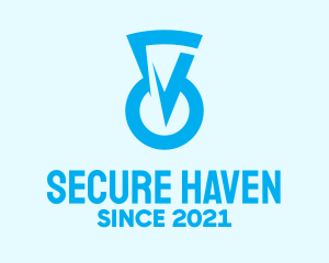 Privacy - Blue Keyhole Security logo design