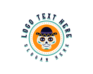 Hat - Mexican Face Paint logo design