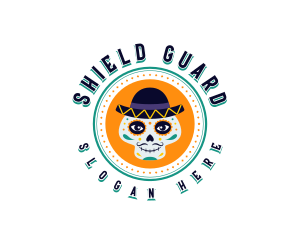 Skull - Mexican Face Paint logo design